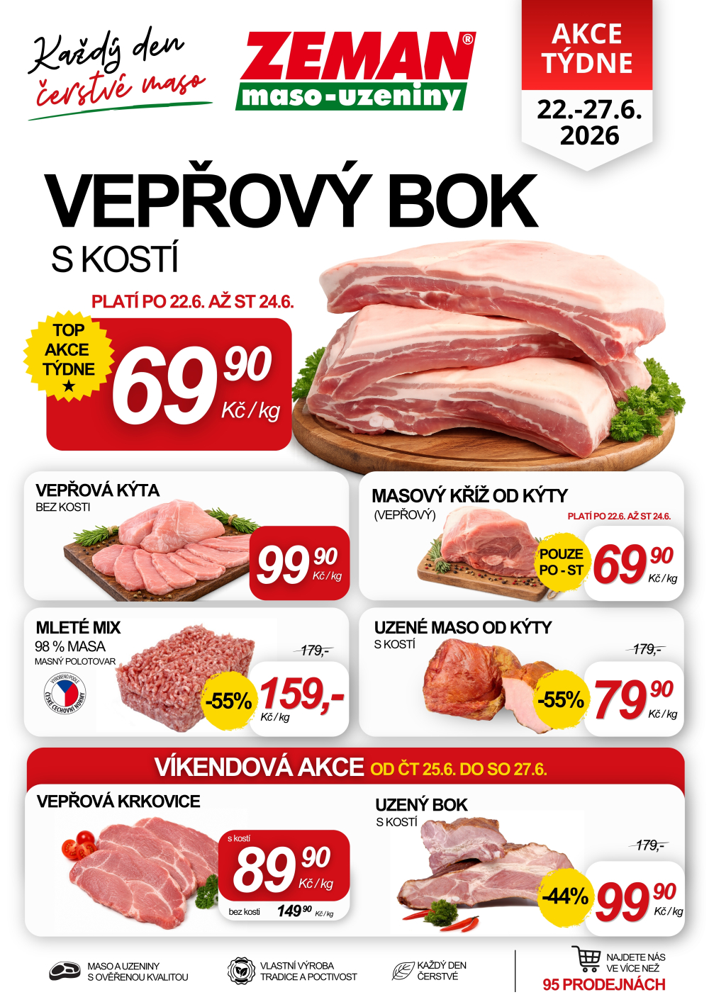 Leták ZEMAN maso - uzeniny leták - strana 1