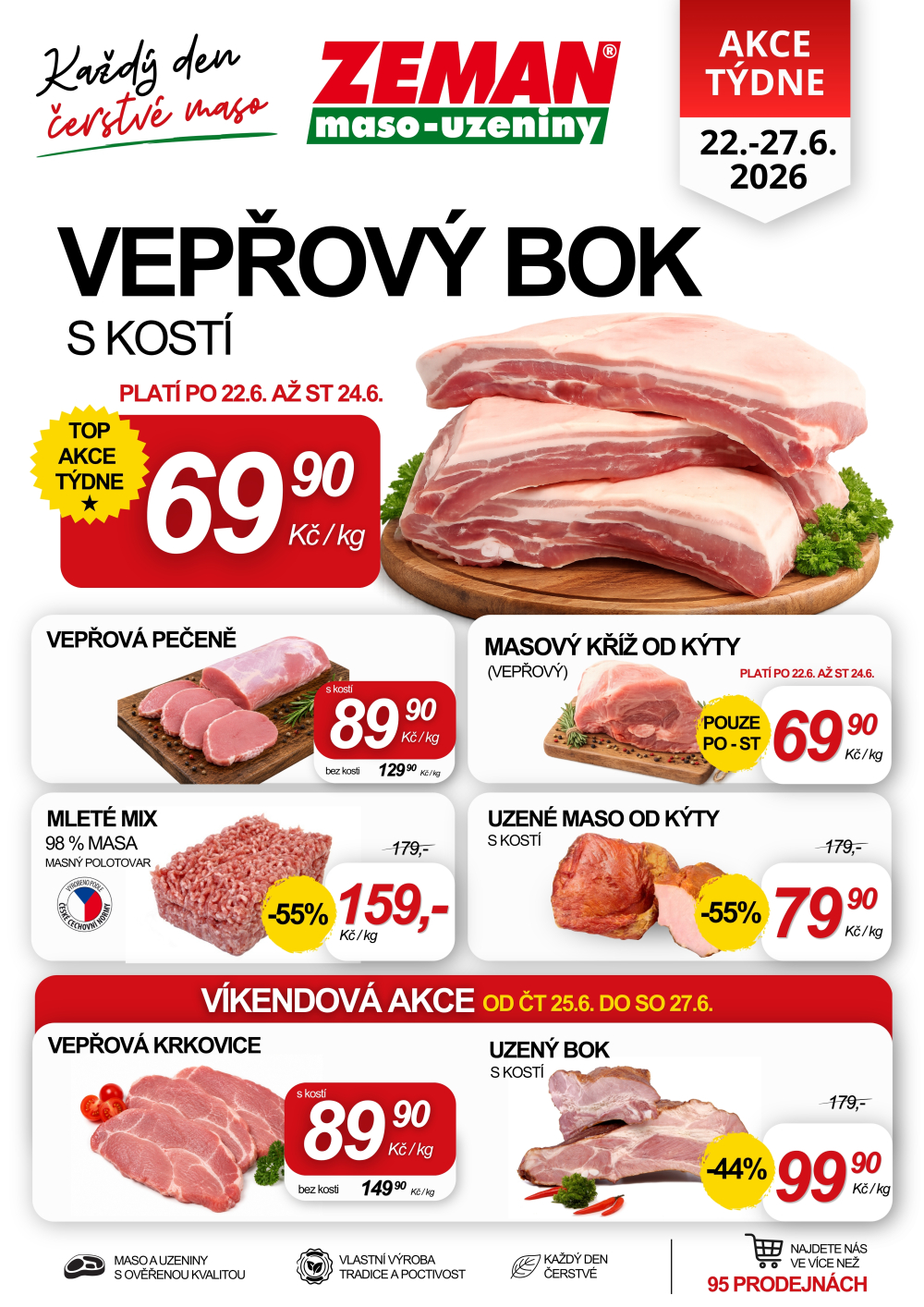 Leták ZEMAN maso - uzeniny leták - strana 1