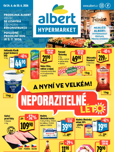 Albert Hypermarket leták - Vestec