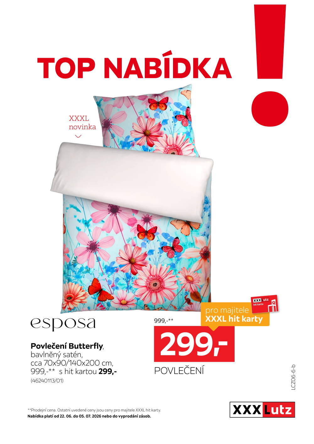 Leták XXXLutz leták - TOP nabídka Povlečení Esposa - strana 1
