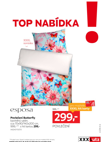 XXXLutz leták - TOP nabídka Povlečení Esposa
