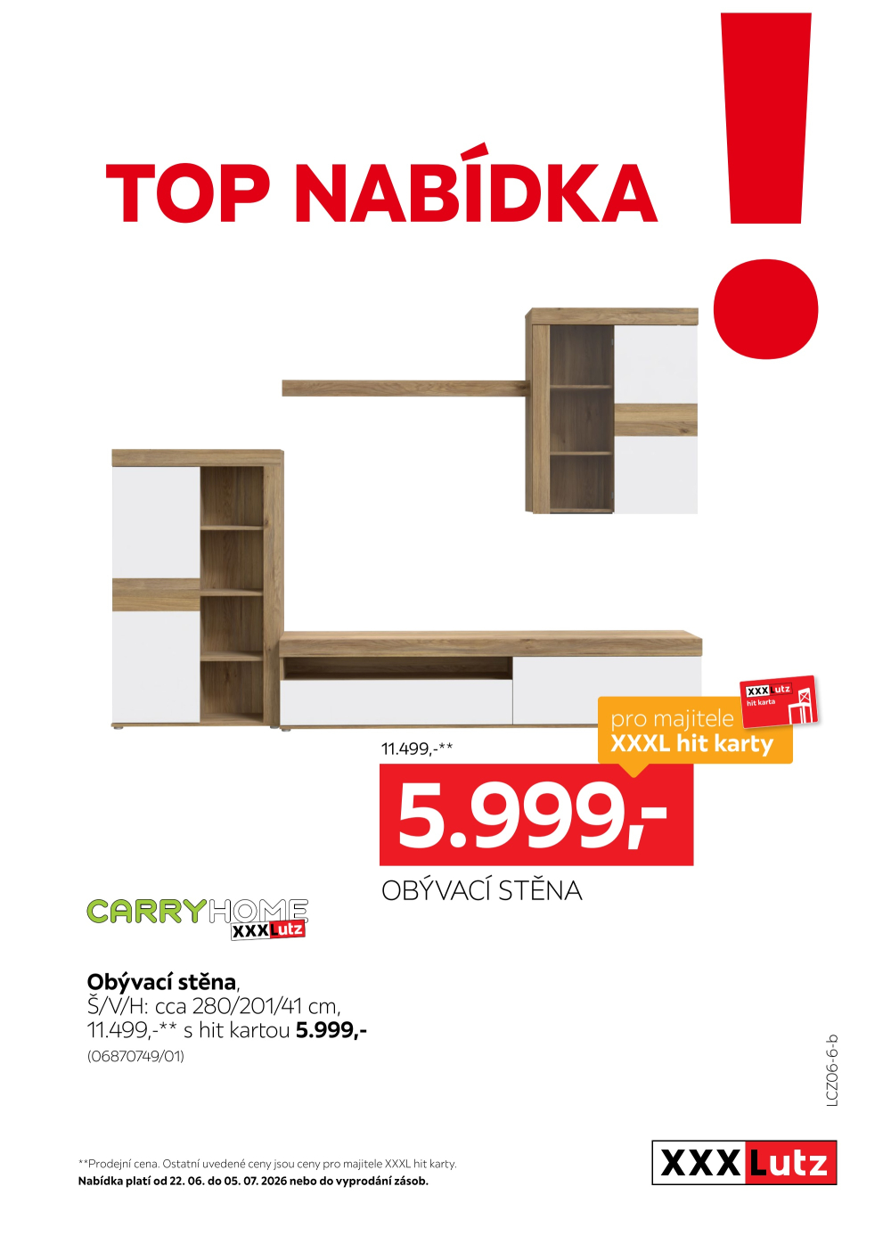 Leták XXXLutz leták - TOP nabídka Obývací stěna - strana 1