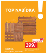 Akční leták XXXLutz  - TOP nabídka terasová dlaždice Akazie
