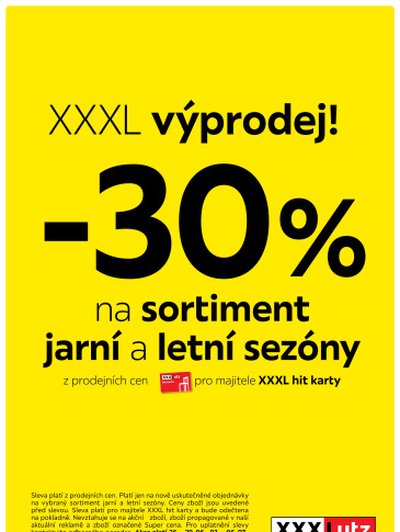 XXXLutz leták - XXXL výprodej!
