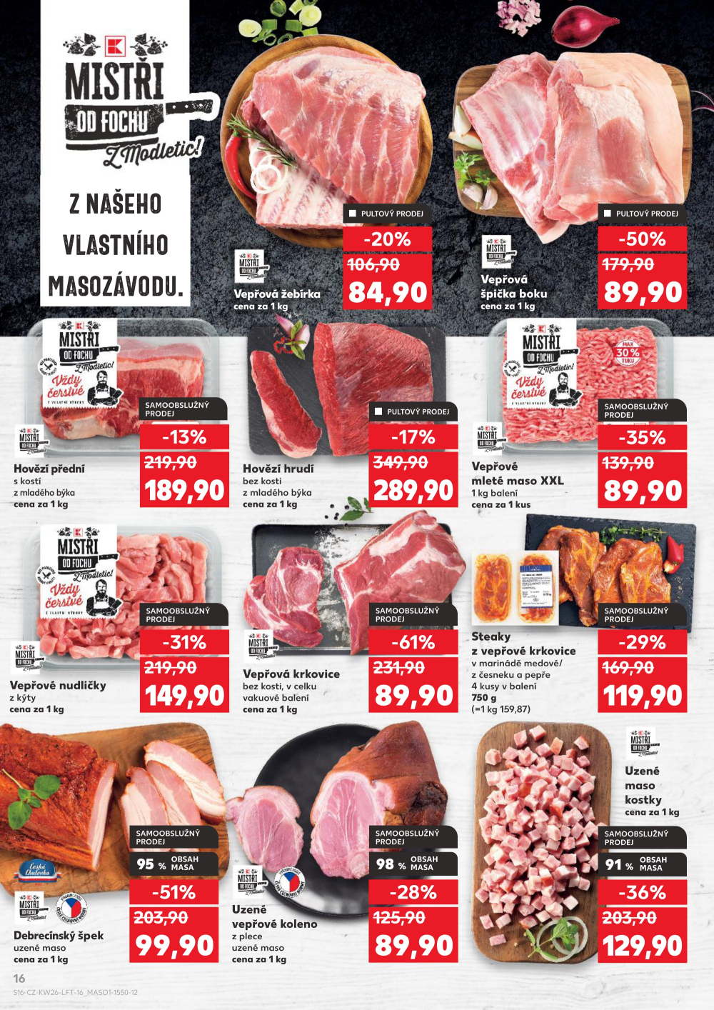 Leták Kaufland leták Přerov - Lýsky - strana 16