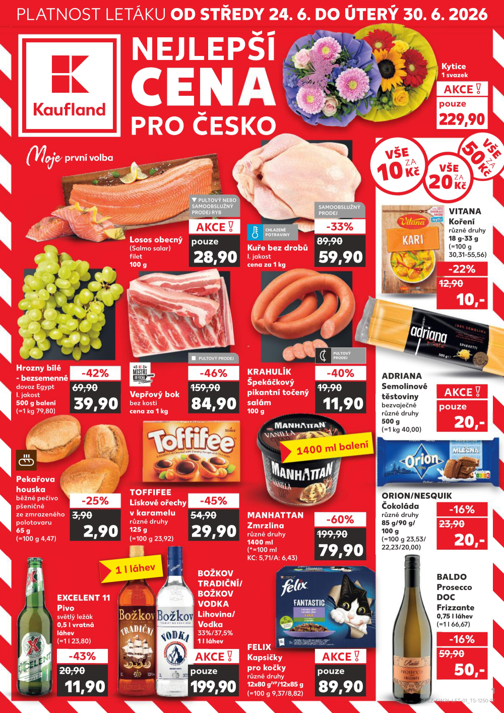 Leták Kaufland leták Veselí nad Moravou - strana 1