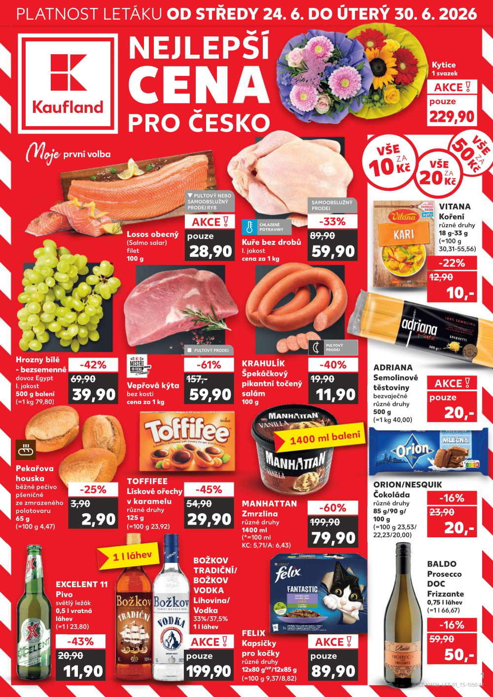 Leták Kaufland leták Čáslav - strana 1