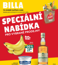 Akční leták BILLA  - Speciální nabídka pro vybrané prodejny