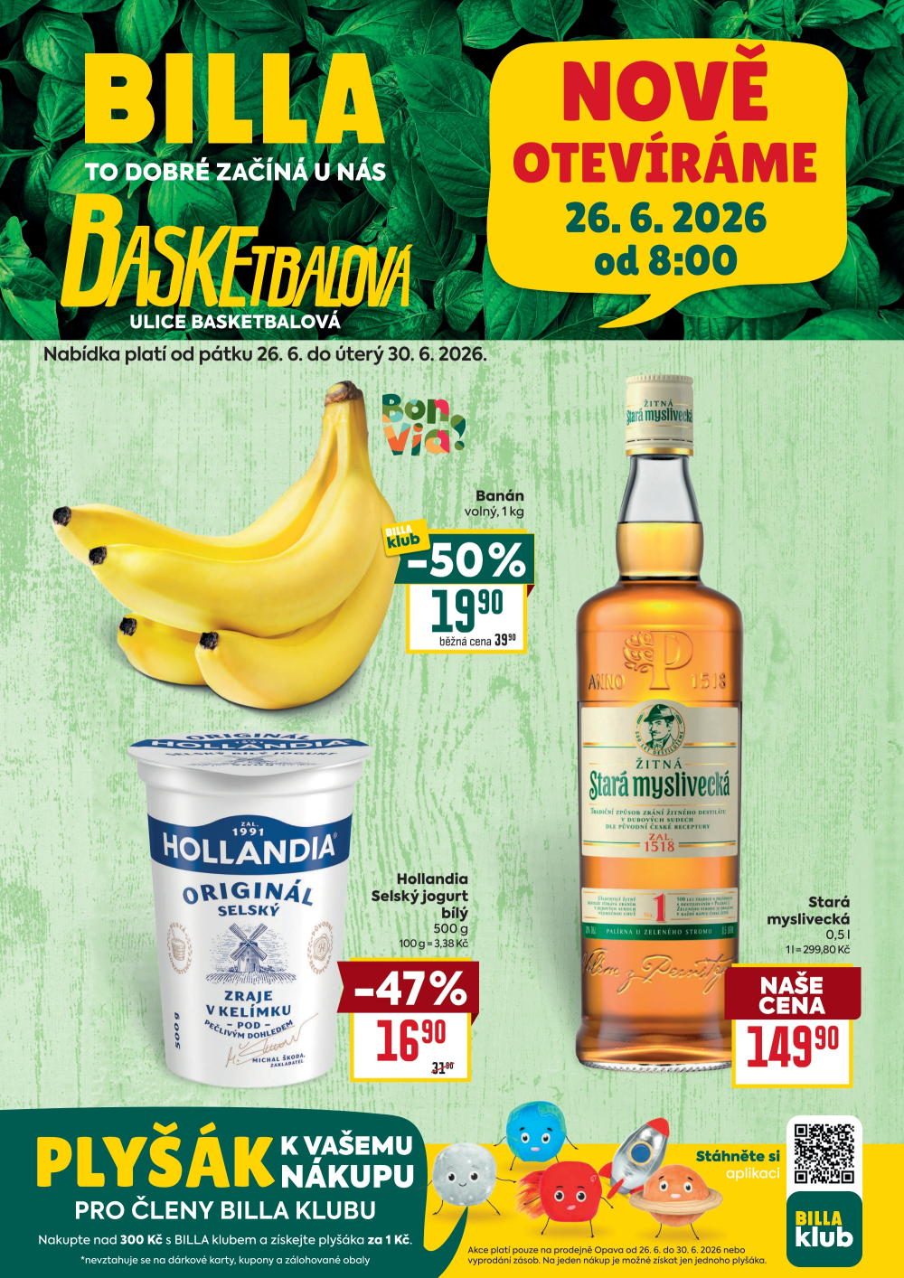 Leták BILLA leták - Opava, Basketbalová - strana 1