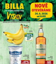 Akční leták BILLA  - Vyškov, Dědická
