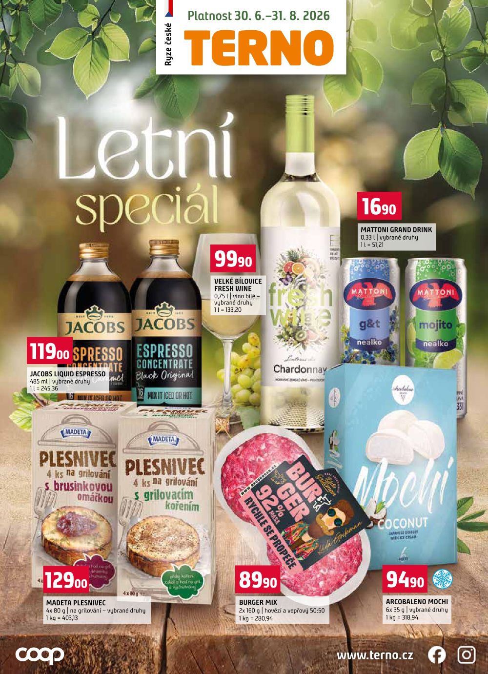 Leták Terno leták - Letní speciál - strana 1