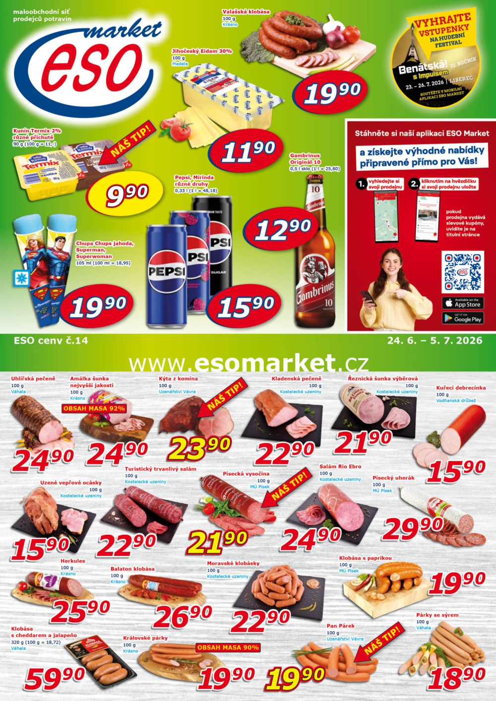 Leták ESO MARKET leták - strana 1