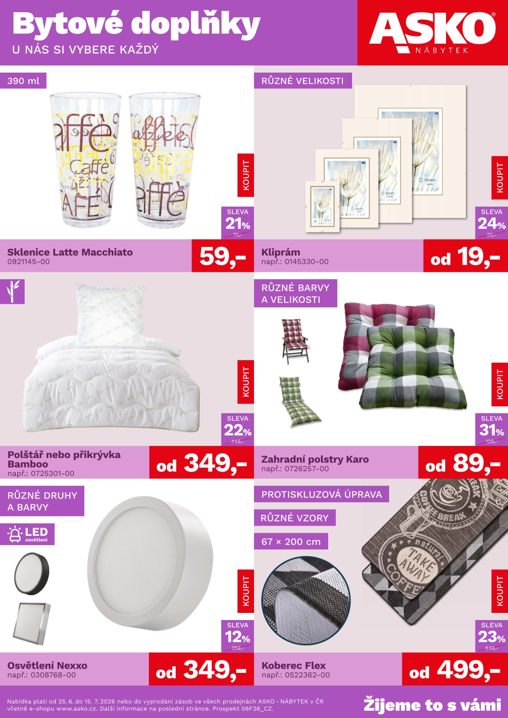 Leták ASKO nábytek leták - Bytové doplňky - strana 1