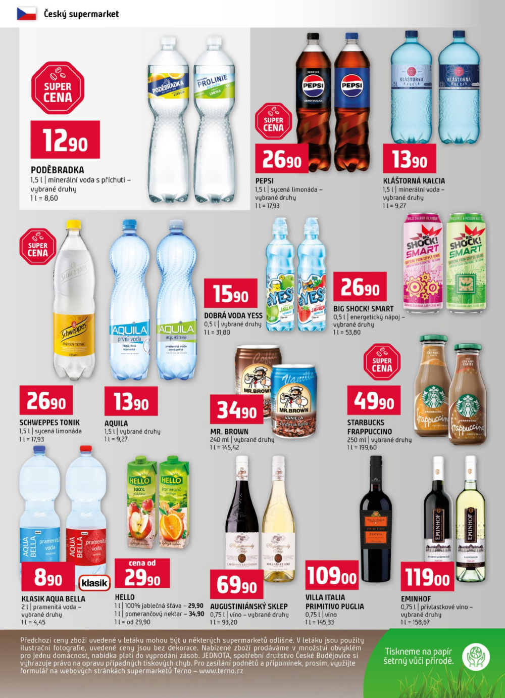 Leták Terno leták - České Budějovice, Trhové Sviny, Týn nad Vltavou, Bechyně, Třeboň, Borovany - strana 12