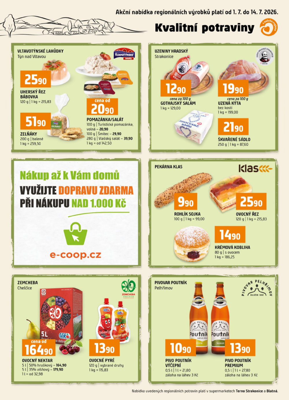 Leták Terno leták - Strakonice, Blatná - strana 16