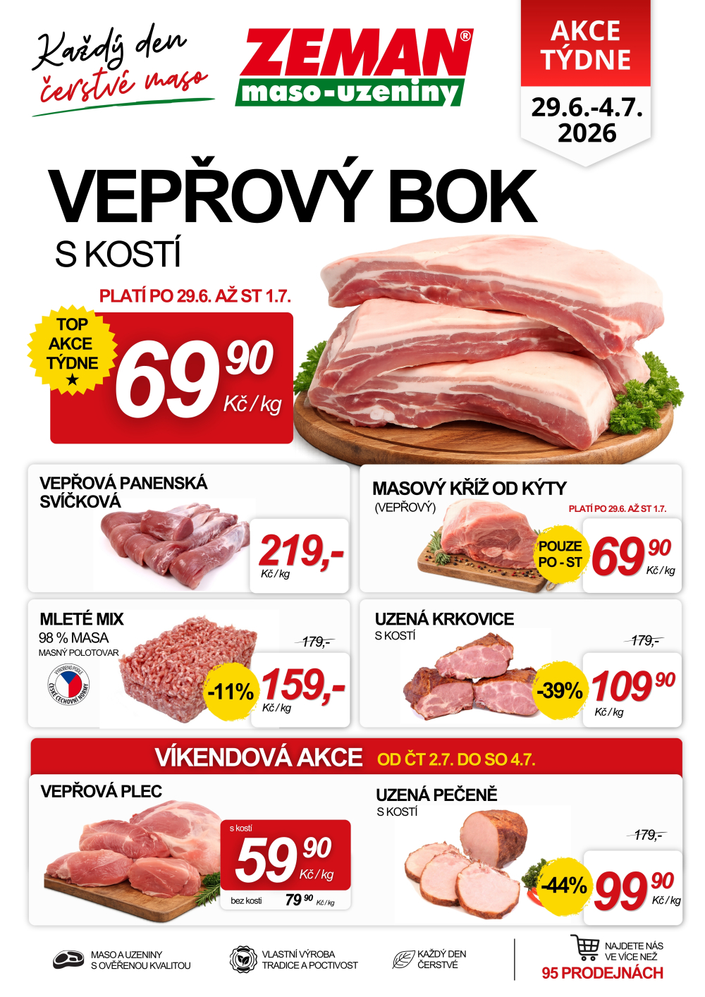 Leták ZEMAN maso - uzeniny leták - strana 1