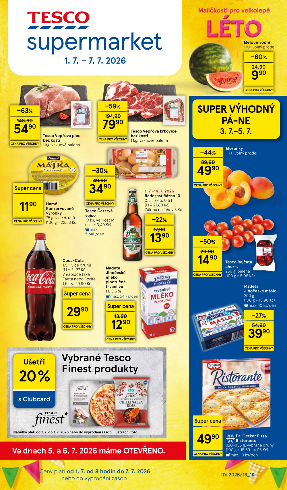 Leták Tesco supermarket leták - strana 1