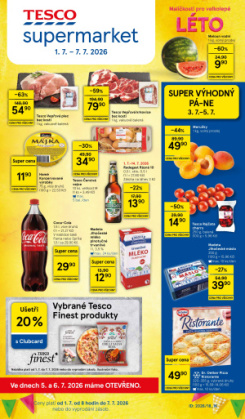 Tesco supermarket leták