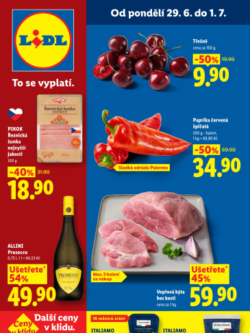 Lidl leták od pondělí