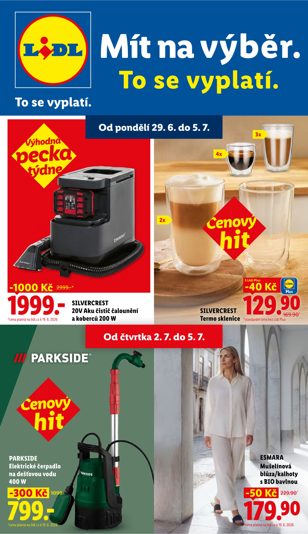 Leták Lidl leták - Nabídka spotřebního zboží - strana 1