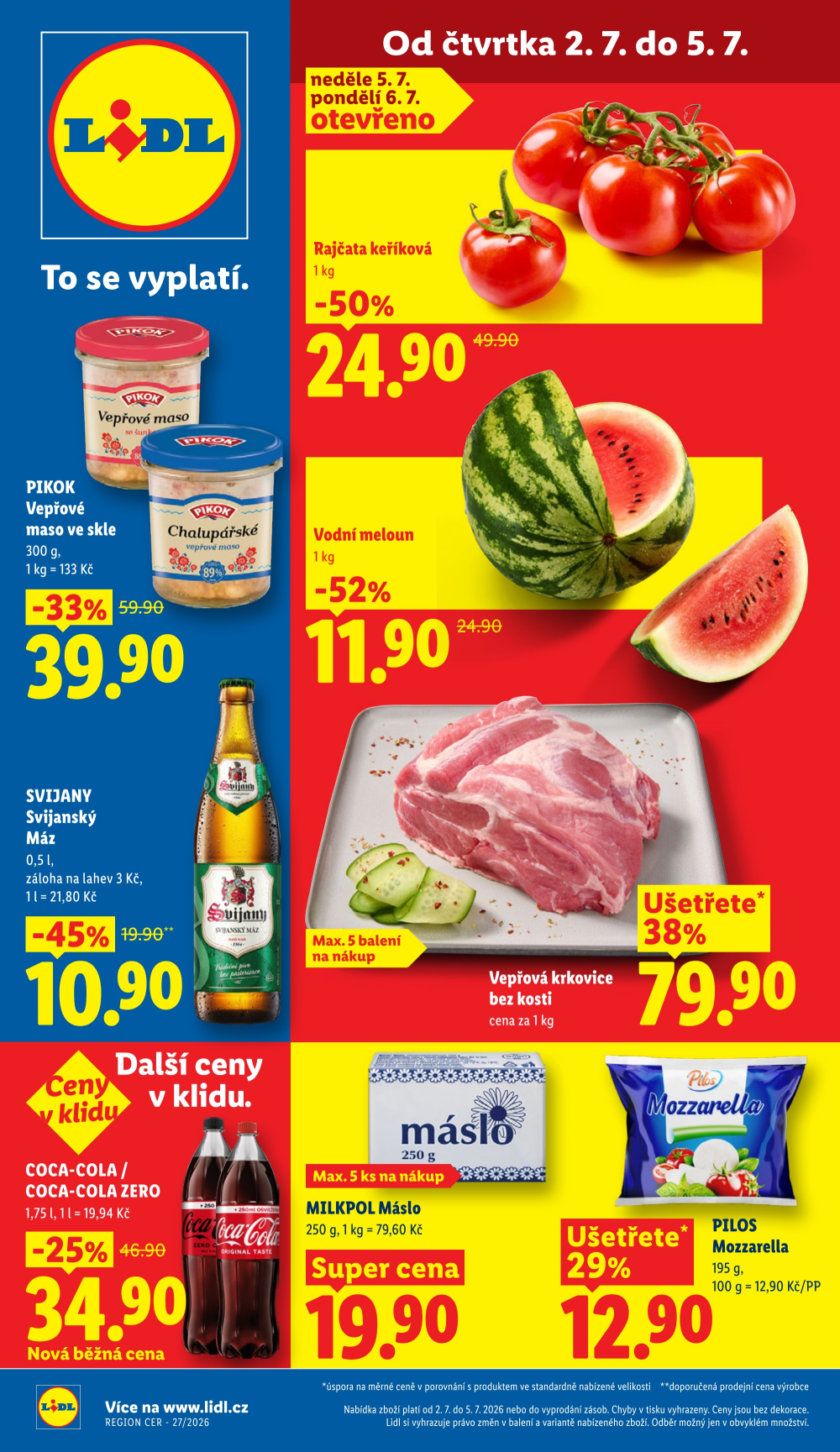 Leták Lidl leták od čtvrtka - strana 1