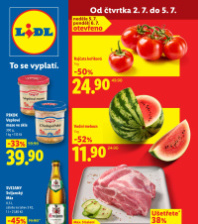 Akční leták Lidl  od čtvrtka