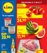 Akční leták Lidl  od čtvrtka