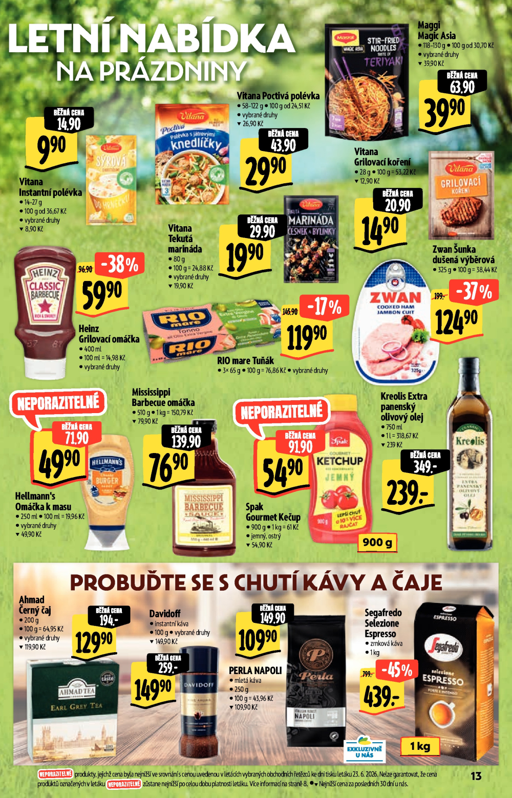 Leták Albert Supermarket leták - Neporazitelné léto - strana 13