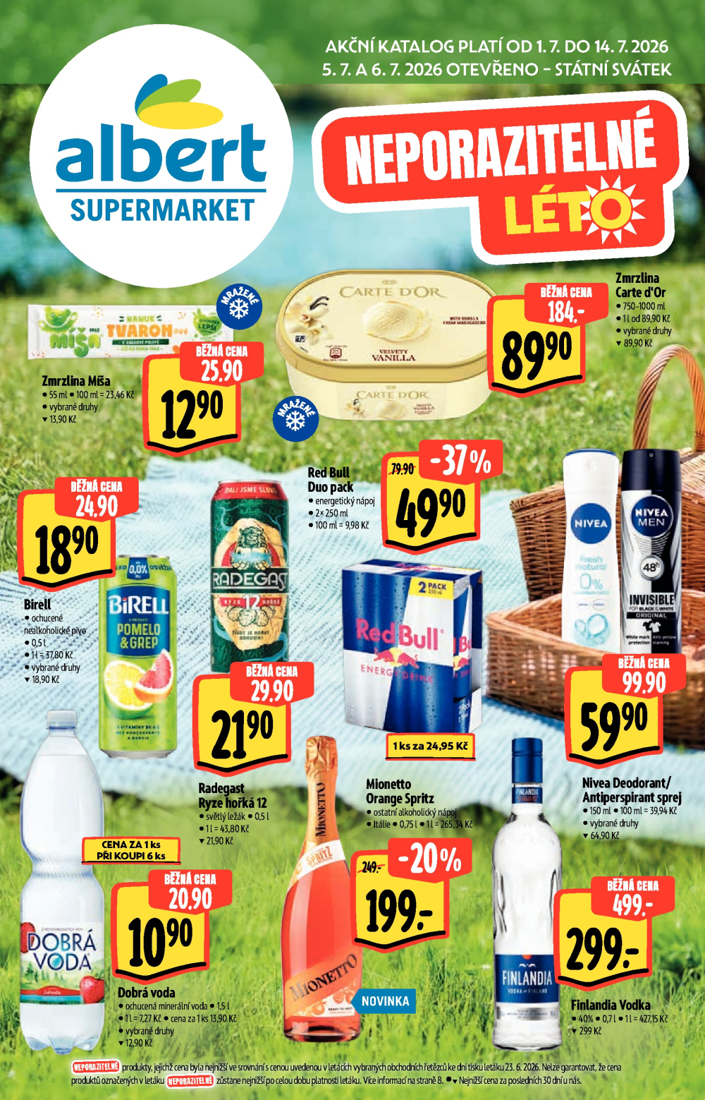 Leták Albert Supermarket leták - Neporazitelné léto - strana 1