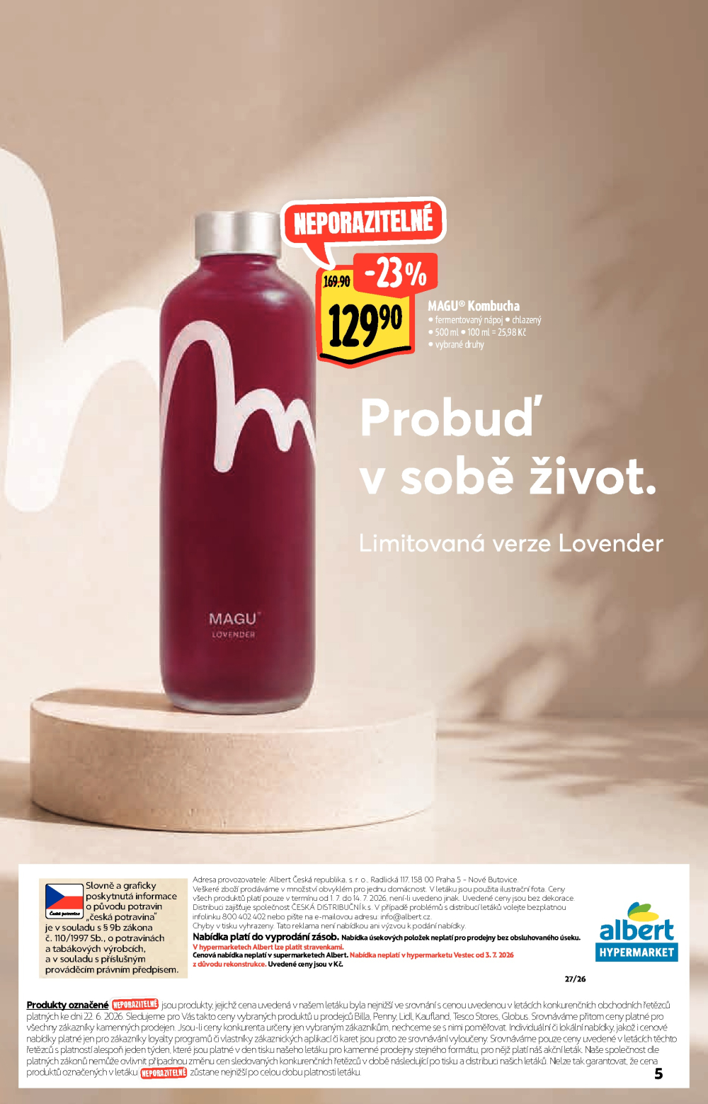 Leták Albert Hypermarket leták - Akční katalog - strana 5