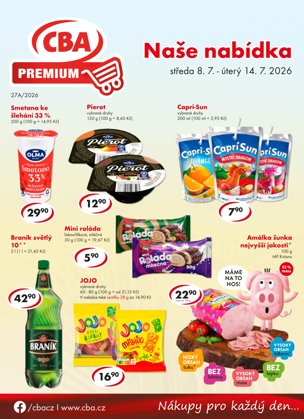 Leták CBA Premium leták - strana 1