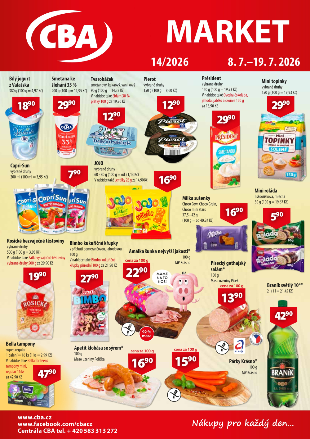 Leták CBA Market leták - strana 1