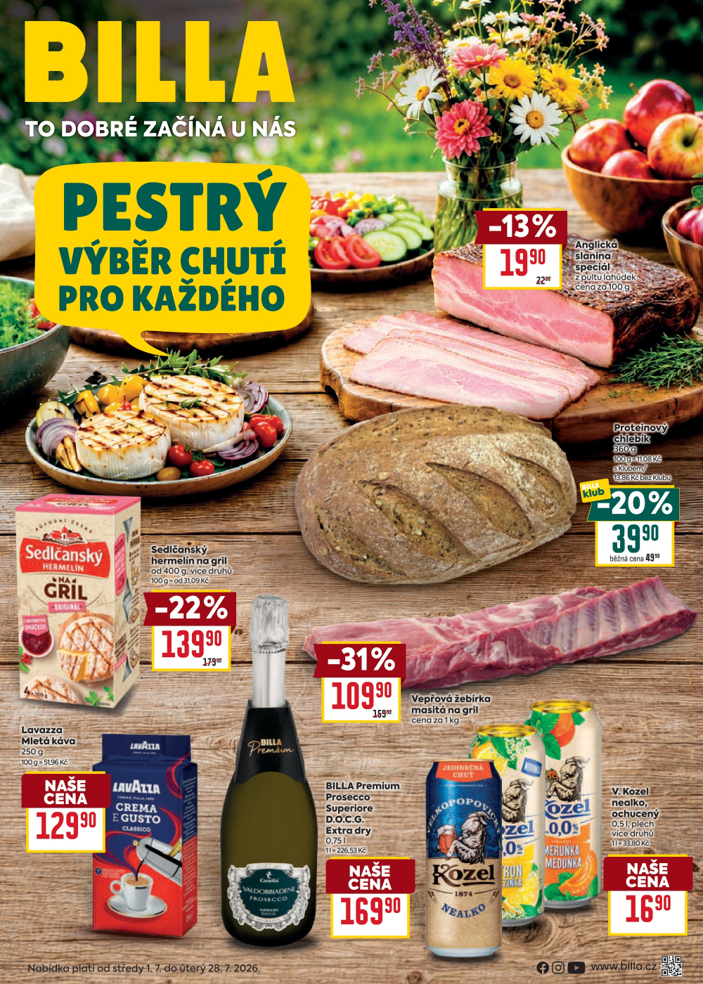 Leták BILLA  leták - Pestrý výběr chutí pro každého - strana 1