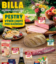 Akční leták BILLA   - Pestrý výběr chutí pro každého