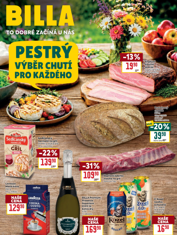 BILLA  leták - Pestrý výběr chutí pro každého