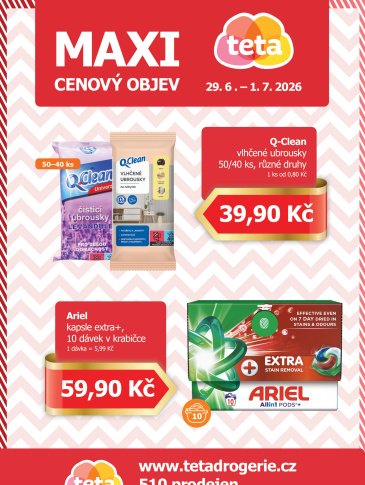 Teta drogerie - Maxi cenový objev