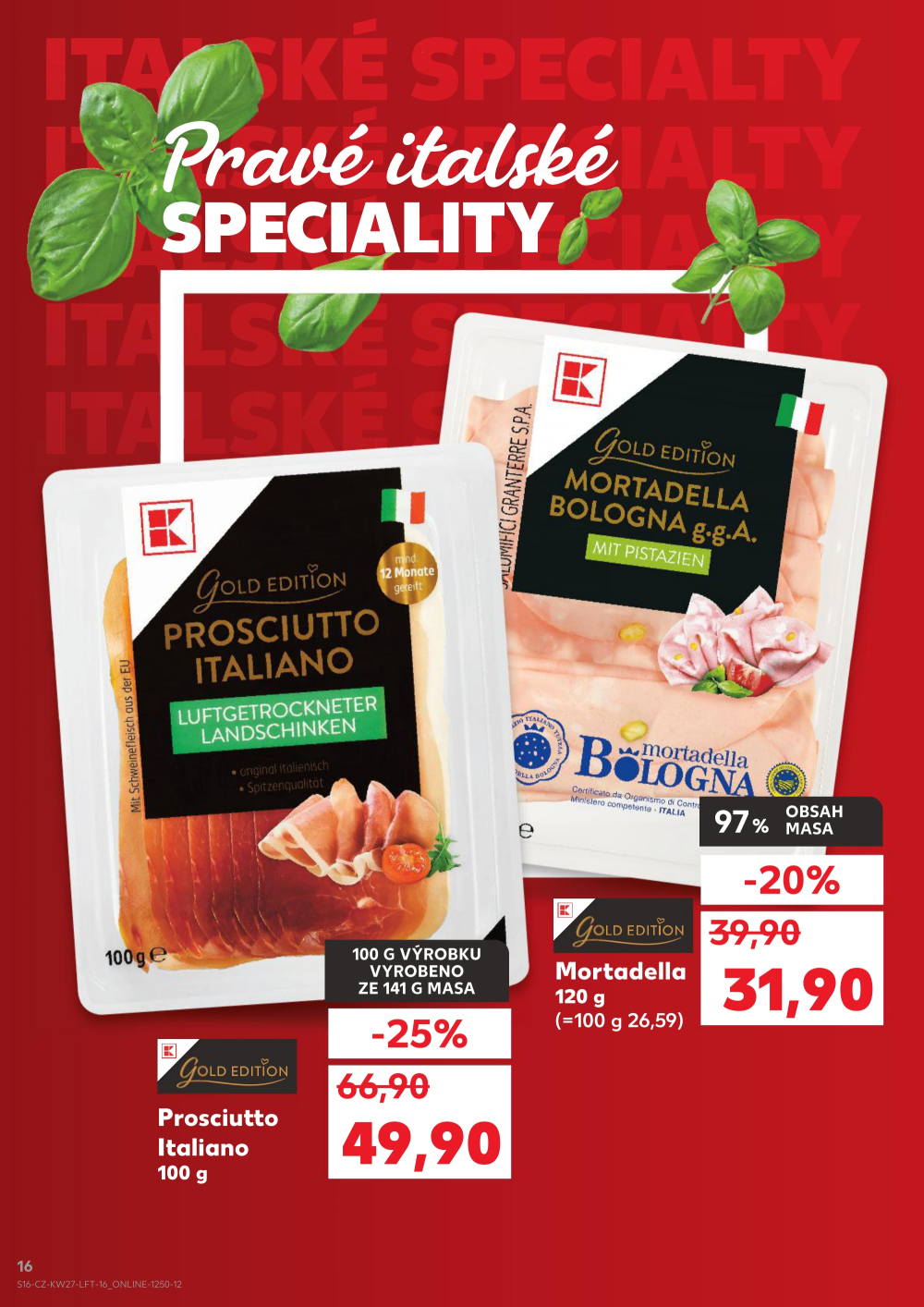 Leták Kaufland leták Praha 6 - Podbaba - strana 16