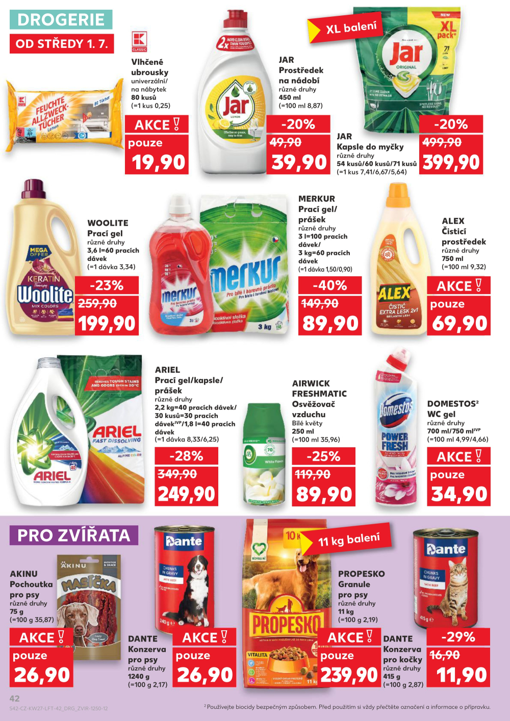 Leták Kaufland leták Praha 6 - Podbaba - strana 42