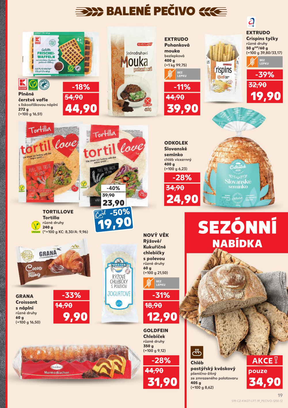 Leták Kaufland leták Praha 3 - Jarov - strana 19