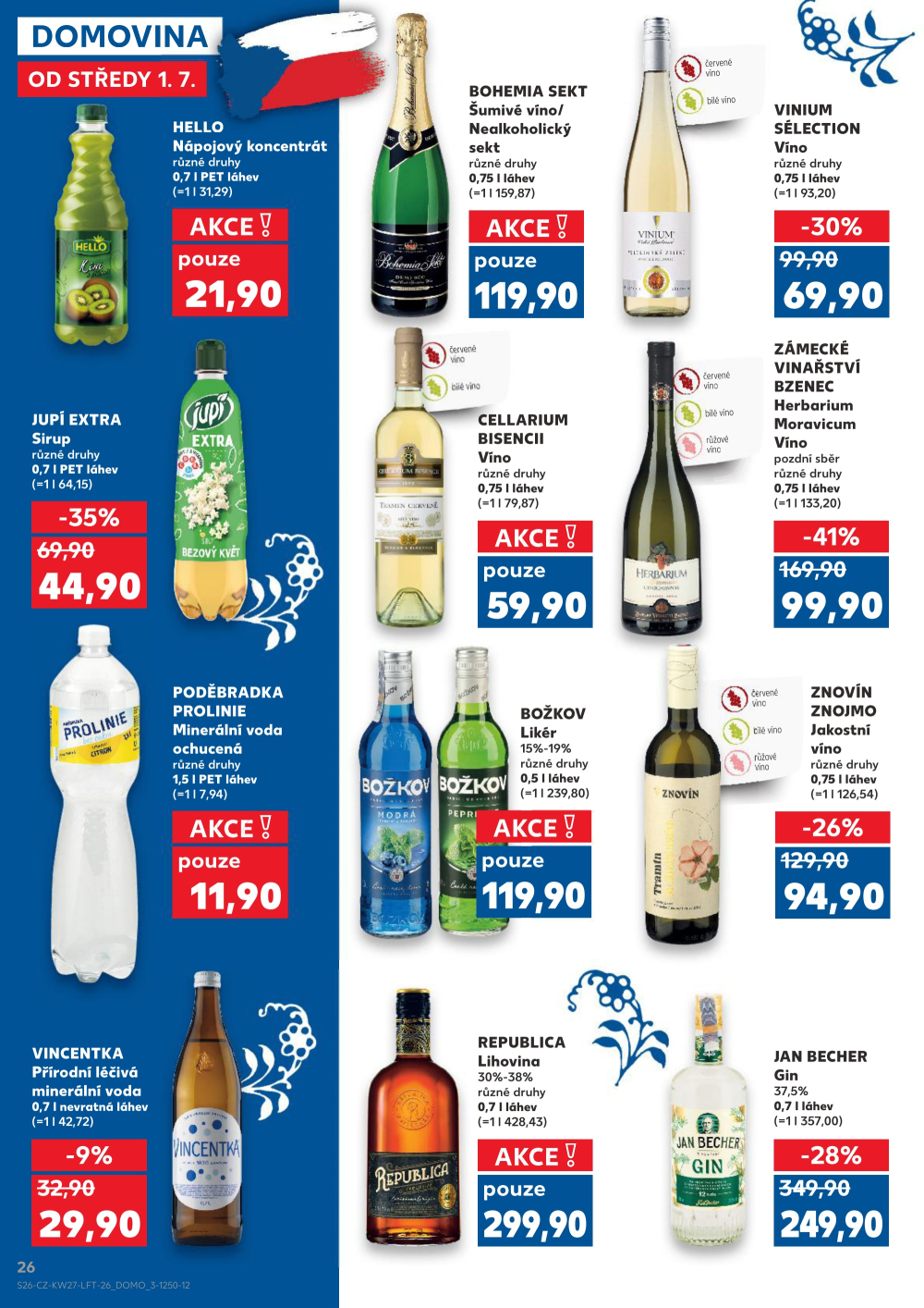 Leták Kaufland leták Praha 3 - Jarov - strana 26