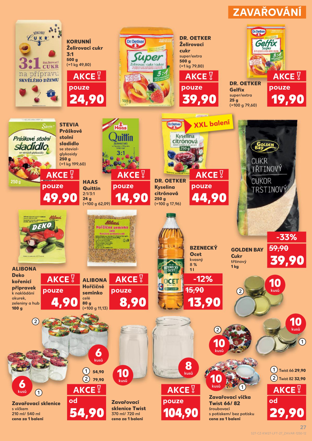 Leták Kaufland leták Praha 3 - Jarov - strana 27