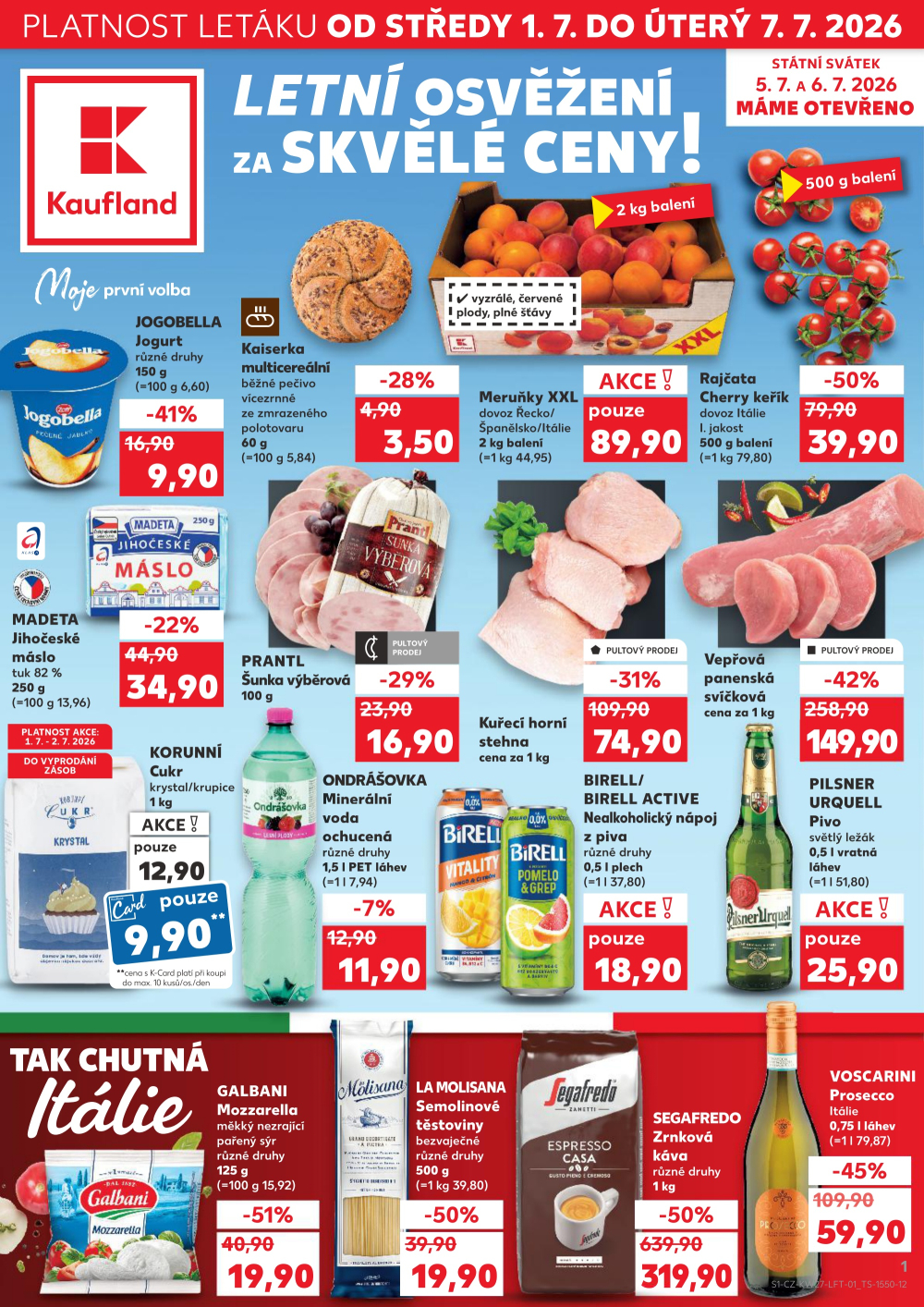Leták Kaufland leták Praha 4 - Michle - strana 1