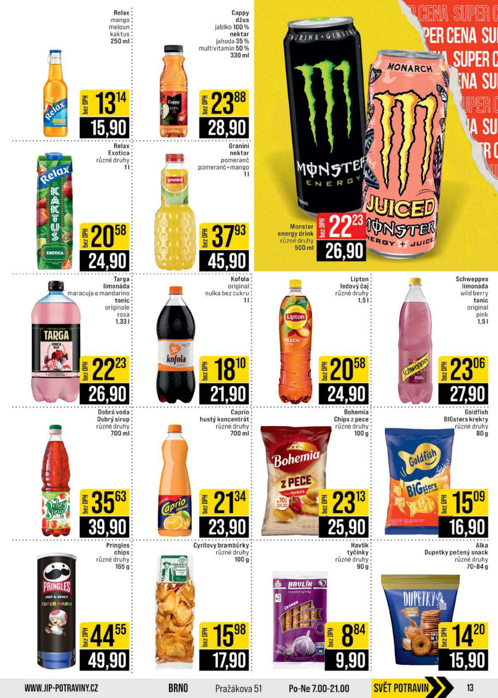 Leták JIP leták CC Cash & Carry - Brno, Ostrava, Praha, Polička, Olomouc, Karlovy Vary, Zlín, Jilemnice, Pardubice - strana 13