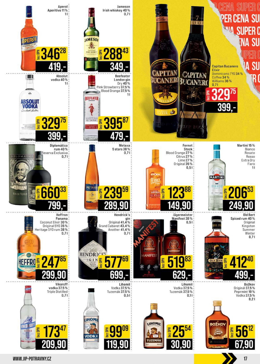 Leták JIP leták CC Cash & Carry - Brno, Ostrava, Praha, Polička, Olomouc, Karlovy Vary, Zlín, Jilemnice, Pardubice - strana 17