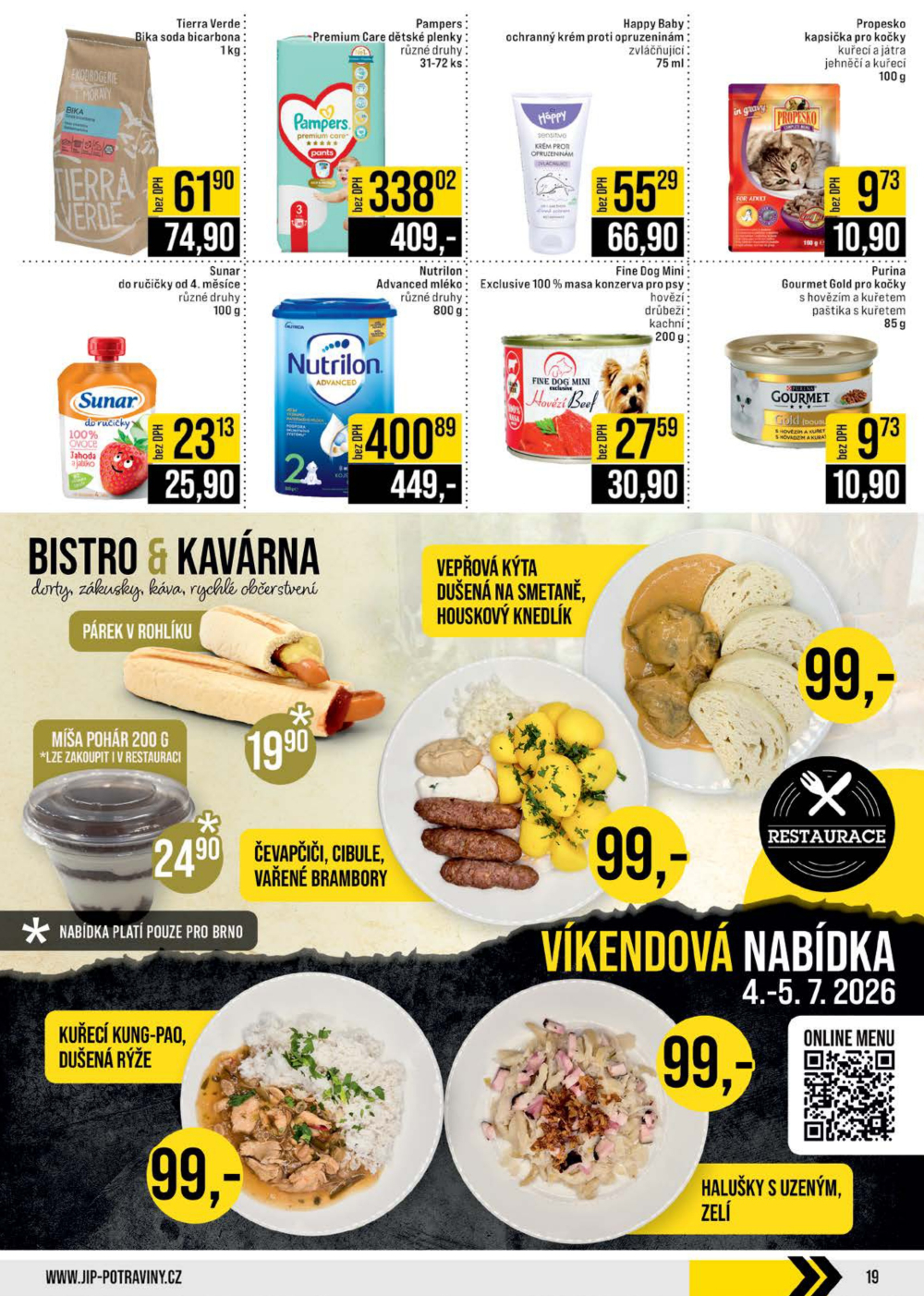 Leták JIP leták CC Cash & Carry - Brno, Ostrava, Praha, Polička, Olomouc, Karlovy Vary, Zlín, Jilemnice, Pardubice - strana 19