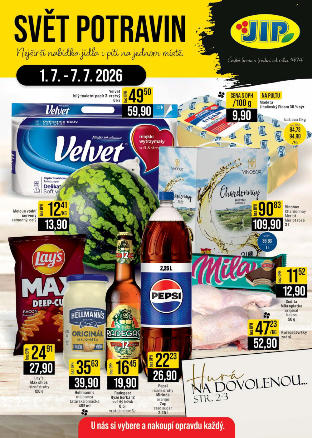 Leták JIP leták CC Cash & Carry - Brno, Ostrava, Praha, Polička, Olomouc, Karlovy Vary, Zlín, Jilemnice, Pardubice - strana 1