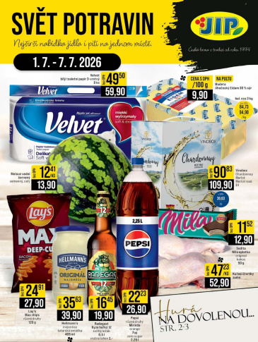 JIP leták CC Cash & Carry - Brno, Ostrava, Praha, Polička, Olomouc, Karlovy Vary, Zlín, Jilemnice, Pardubice