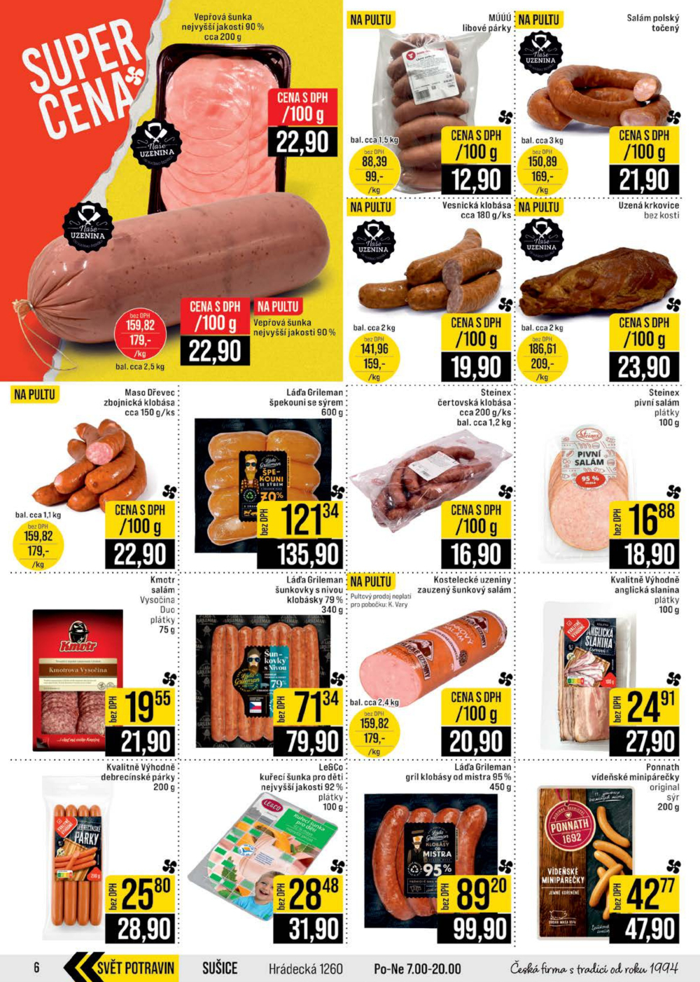 Leták JIP leták CC Cash & Carry - Brno, Ostrava, Praha, Polička, Olomouc, Karlovy Vary, Zlín, Jilemnice, Pardubice - strana 6
