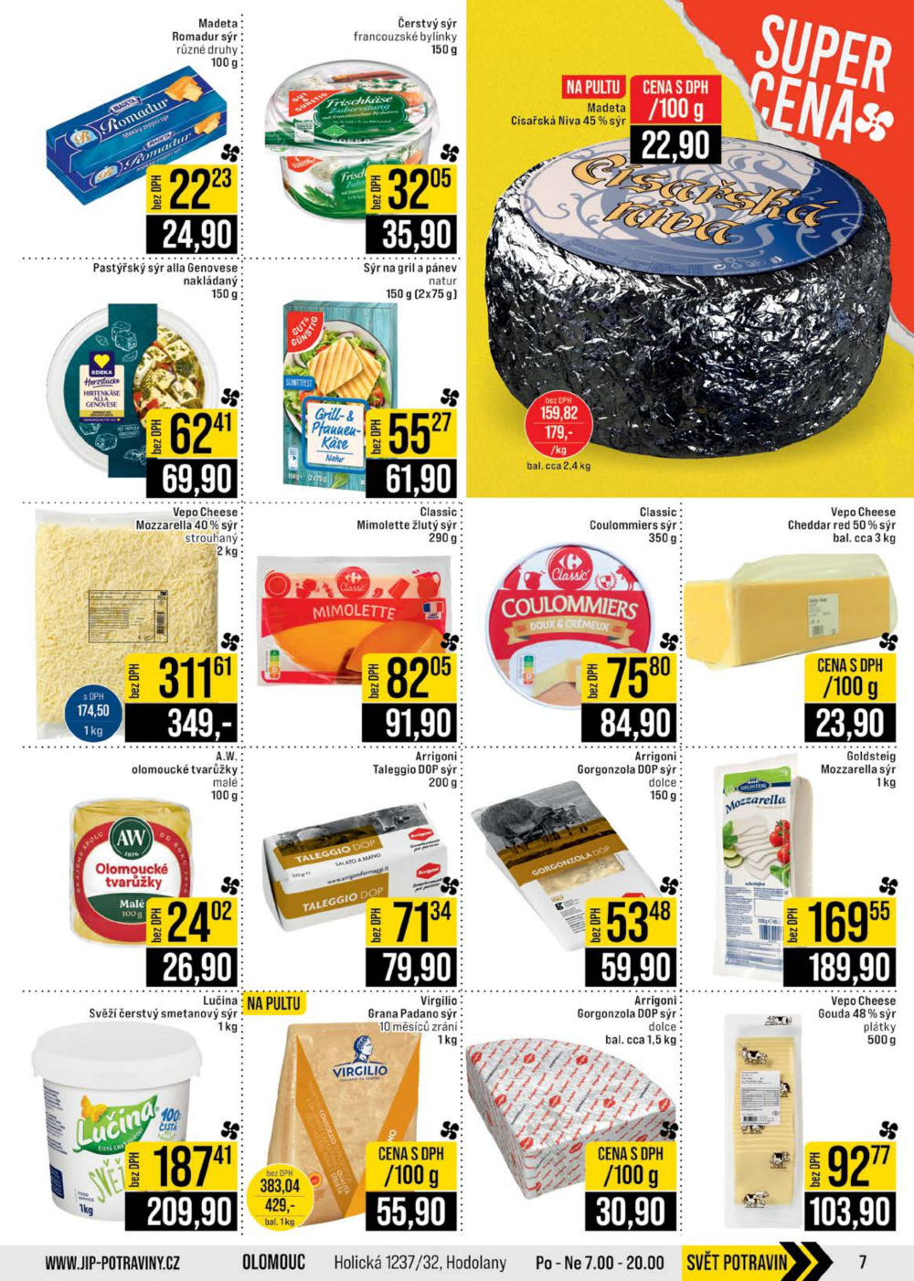 Leták JIP leták CC Cash & Carry - Brno, Ostrava, Praha, Polička, Olomouc, Karlovy Vary, Zlín, Jilemnice, Pardubice - strana 7