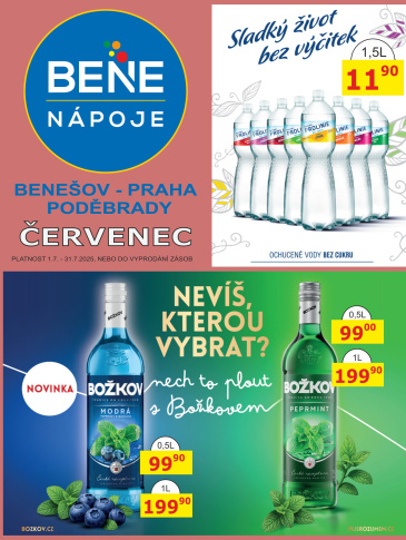 BENE NÁPOJE leták